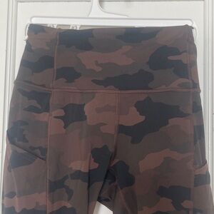 Lululemon Athletica Camouflage Leggings - Black and Brown